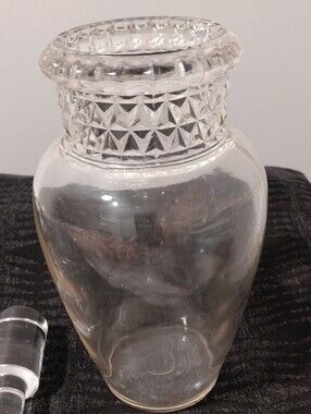 Antique Dakota Tiffin Clear Glass Decorative Vase - Home Accents